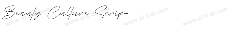 Beauty Culture Scrip字体转换